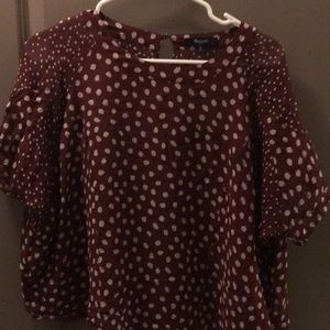 Madewell crop top blouse
